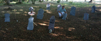 Graveyrad Scene Set-Up