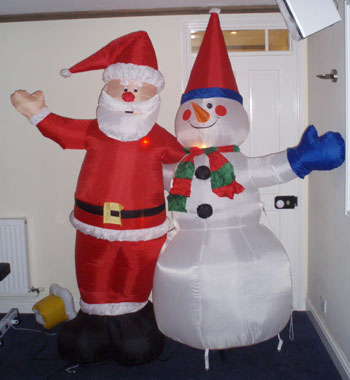 Santa and Snowman