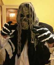 Silver Skeleton Suit and Mask